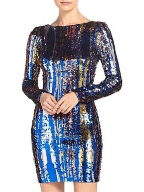 Dress The Population Lola Sequin Bodycon Mini Dress ASO Real‎ Housewives Medium